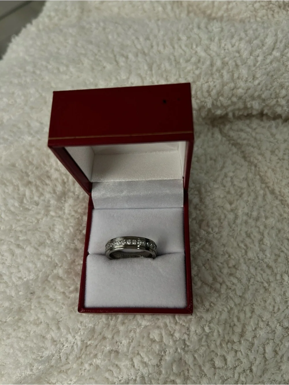 Sterling Silver Clear Crystal Eternity ring